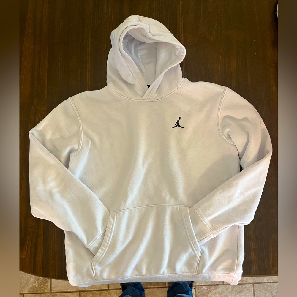 White Jordan Hoodie (Youth XL)